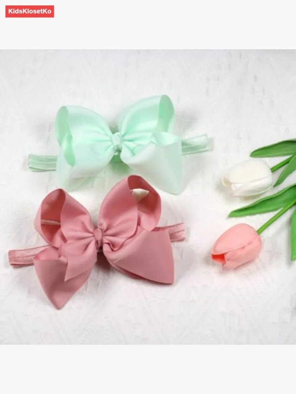 30 Big 6 Inch Grosgrain Ribbon Hair Bows Headbands for Baby Girls